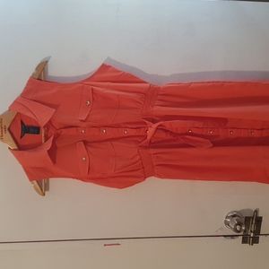 CORAL Sleeveless Dress